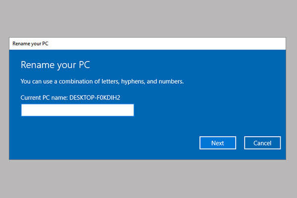How to Rename Your Computer in Windows 10