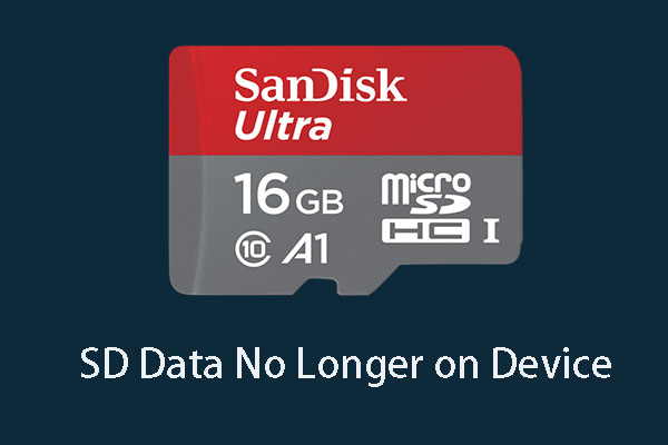 Data on SD Card Is No Longer on the Devices