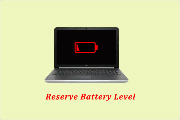 How to Change the Reserve Battery Level on Windows 10