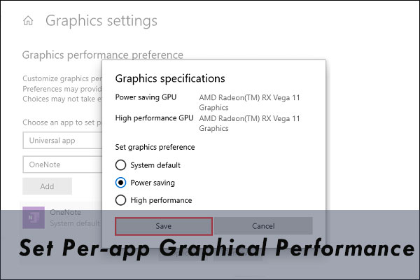 How Can You Set Per-app Graphical Performance in Windows 10