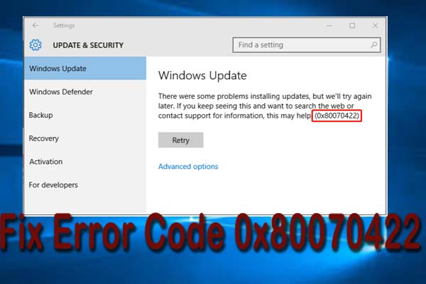 Top 8 Methods: Quickly Fix Windows 10 Update Error 0x80070422