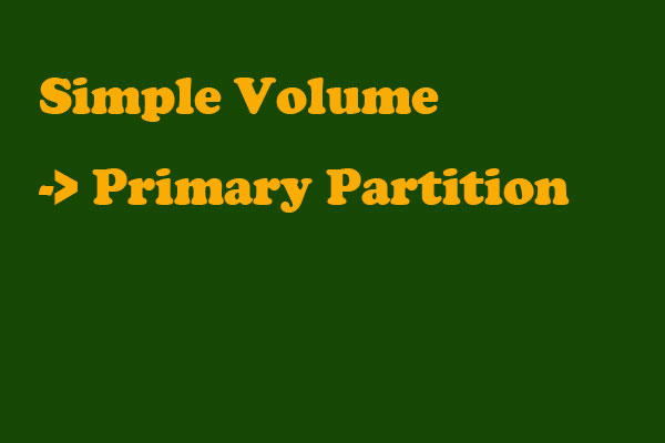 How Can I Convert Simple Volumes to Primary Partitions Easily?