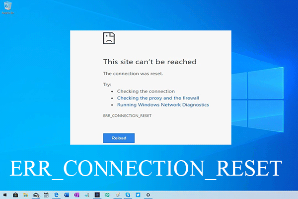 How to Fix ERR_CONNECTION_RESET in Chrome on Windows 10/8/7