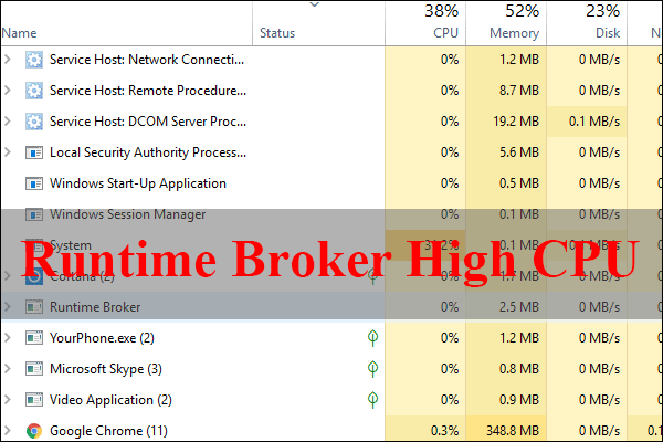 What Is Runtime Broker and How to Fix Runtime Broker High CPU