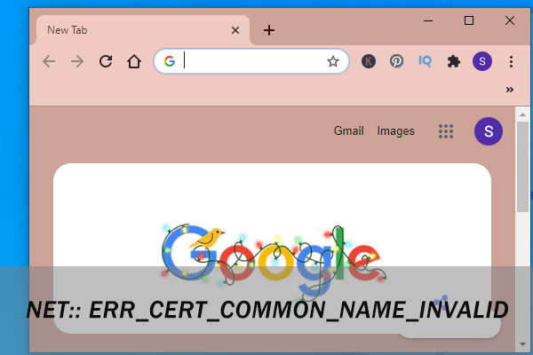 NET:: ERR_CERT_COMMON_NAME_INVALID in Chrome