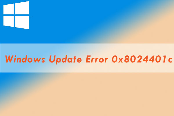 [Solved] Windows Update Error 0x8024401c