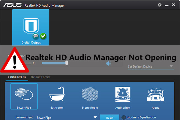 [Solved] Realtek HD Audio Manager Not Opening
