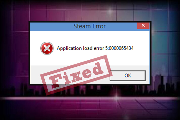 Fix: Application Load Error 5:0000065434 When Starting up Steam