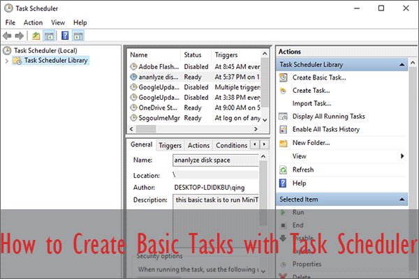 How to Create Basic Tasks with Task Scheduler on Windows 10