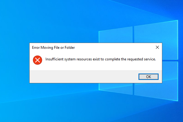 Fix: Insufficient System Resources Exist to Complete the Service