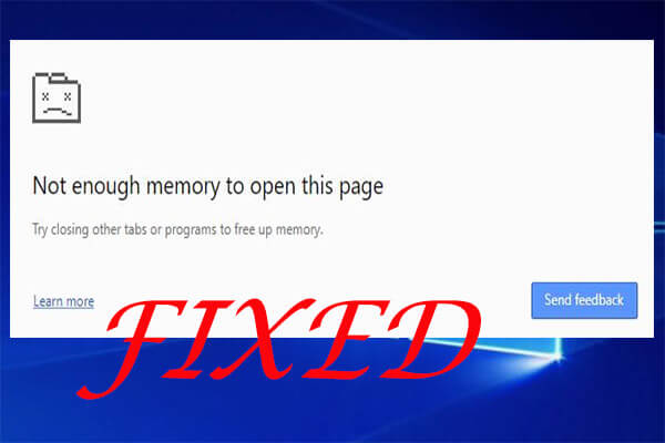 [Solved] Not Enough Memory to Open This Page in Google Chrome