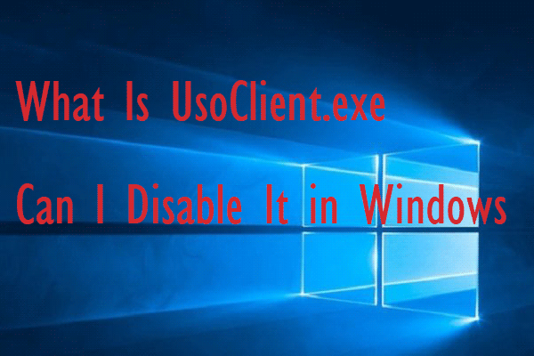 What Is UsoClient.exe & Can I Disable It in Windows 10