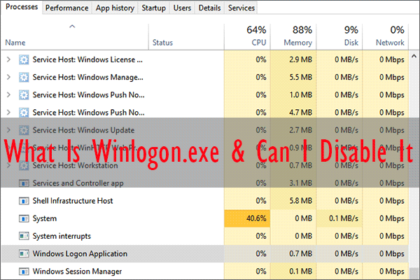 What Is Winlogon.exe & Can I Disable It in Task Manager