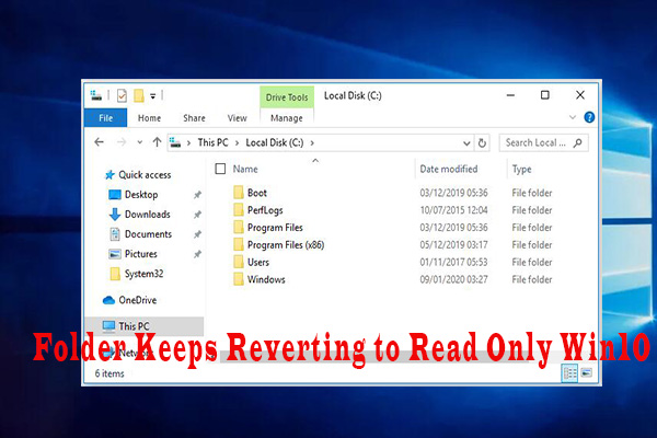 Fix: Folder Keeps Reverting to Read Only Windows 10