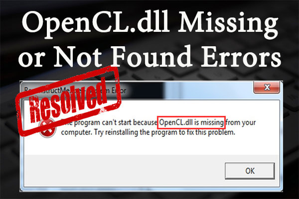 How to Fix OpenCL.dll Missing or Not Found Errors