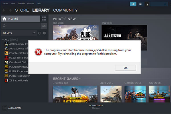 Top 3 Solutions to Steam_api64.dll Missing Error