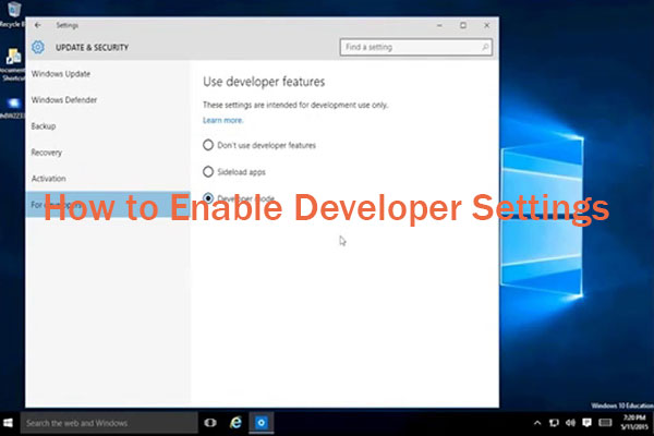 What Is Developer Setting? Enable it to Control PC like a Pro