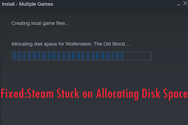 Fixed: Steam Stuck on Allocating Disk Space