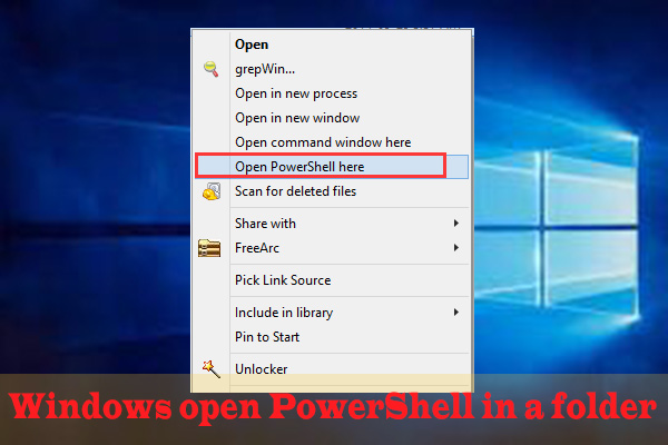 How to Open PowerShell in a Folder on Windows 10 [Full Guides]