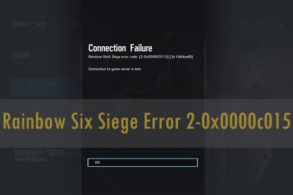 Fixed: Rainbow Six Siege Error Code 2-0x0000c015