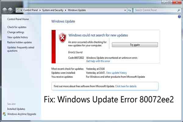 Top Fixes for Windows 10 Update Error 80072ee2 [Detailed Steps]