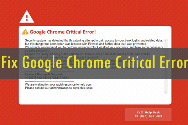 How to Fix Google Chrome Critical Error (2 Solutions)