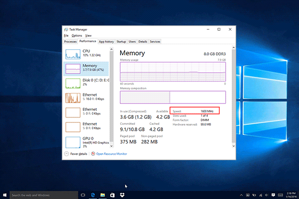 How to Check RAM Speed on Windows 10 (2 Ways)