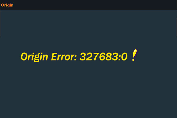 Top 3 Solutions to Origin Error: 327683:0