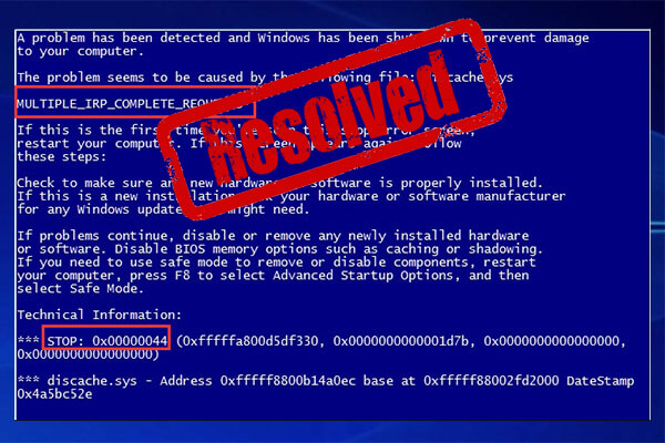 Fixed: MULTIPLE IRP COMPLETE REQUESTS BSOD in Windows 10