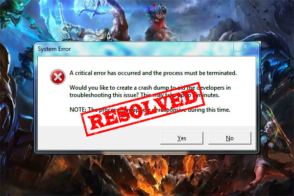 Top 5 Fixes to League of Legends Critical Error [Complete Guide]