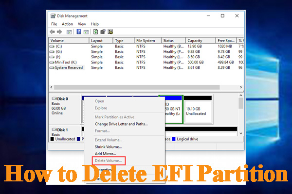 How to Delete EFI Partition in Windows 10/8/7 [Complete Guide]
