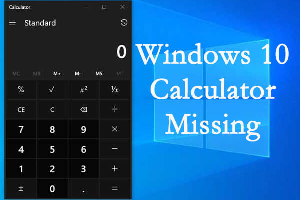 5 Solutions to Windows 10 Calculator Missing Issue