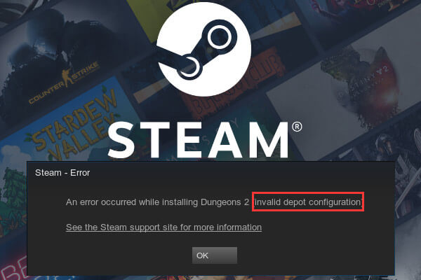 How to Resolve Invalid Depot Configuration Error in Steam