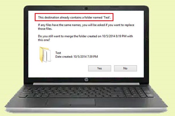4 Fixes to “The Destination Already Contains a Folder Named…”