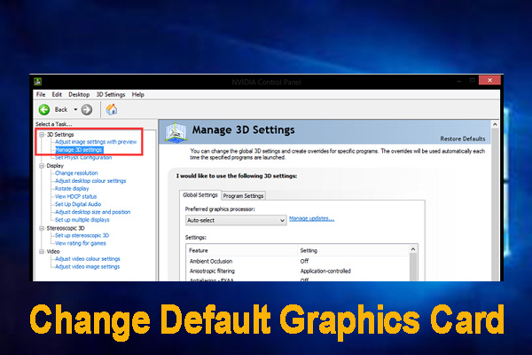 How to Change Default Graphics Card Windows 10 [Full Guide]
