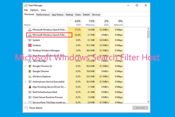 How to Fix Microsoft Windows Search Filter Host High CPU Issue