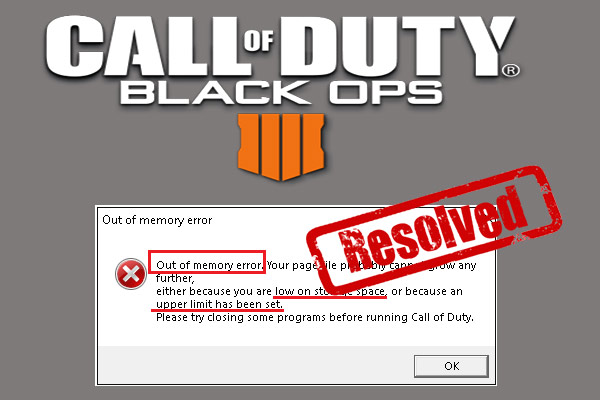 How to Resolve Black Ops 4 Out of Memory Error (Latest Solutions)