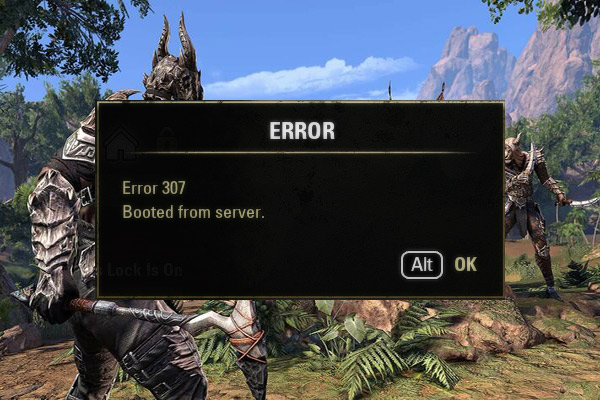 How to Fix ESO Error 307 Booted from Server