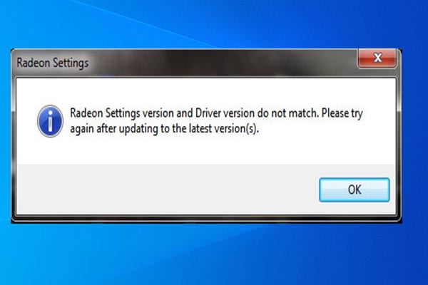 Radeon Settings and Drivers Do Not Match Error Fix Guide