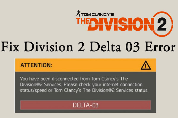 How to Fix Division 2 Delta 03 Error? Try These Solutions
