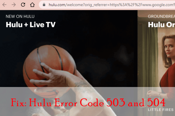 How to Solve Hulu Error Code 503 and 504 on Windows PC