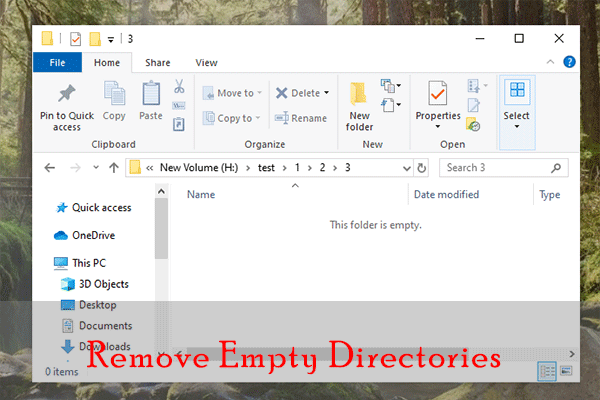 How to Find and Remove Empty Directories? Here Are 3 Ways