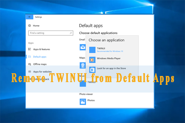 What Is TWINUI & How to Remove It from Default Apps