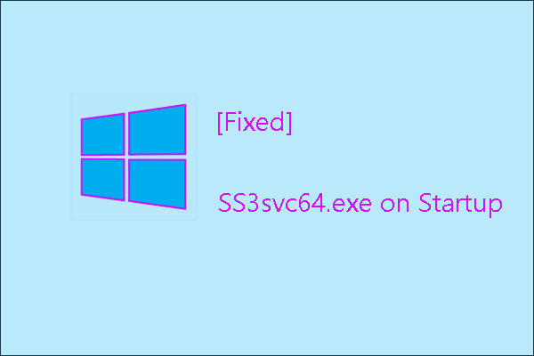 How to Fix SS3svc64.exe on Startup? Follow the Guide