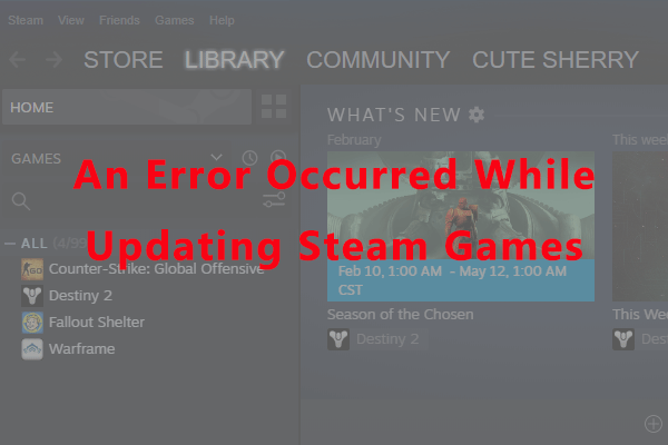 How to Solve: An Error Occurred While Updating Steam