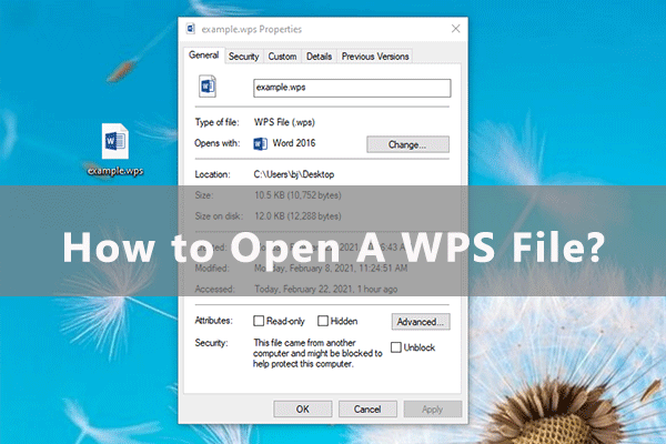 What Is A WPS File? How to Open It Free?