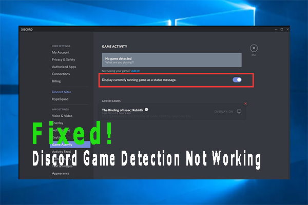 How to Fix Discord Game Detection Not Working [5 Proven Ways]