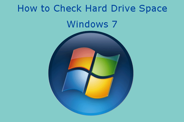 Check Hard Drive Space and Free up Space Windows 7