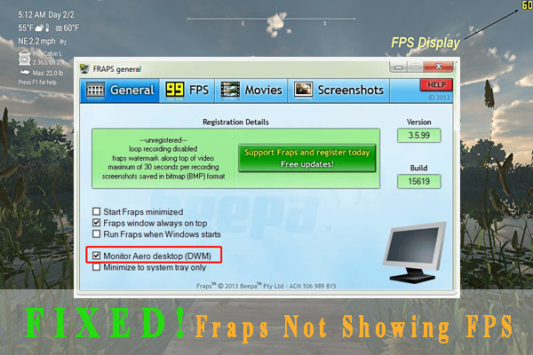 How to Fix Fraps Not Showing FPS? Here Are 4 Methods