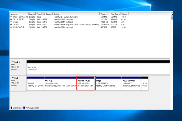 What Is WINRETOOLS Partition & Can You Delete It in Windows 10